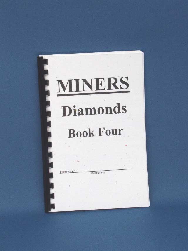 Miners Book 4 Diamonds $2.00